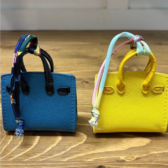 2 Colorful Miniature Bag Charms - Picture 4 of 5